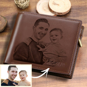 Gifts For Men Custom Photo Wallet Personalised Leather Wallet Gift For Him