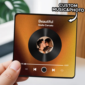 Personalized Photo Album Fridge Magnet Music Wall Photo Sticker Music Movement That Can Be Played Without Cell Phone Music Fridge Magnet Pro Can Play Songs - CustomPhotoWallet