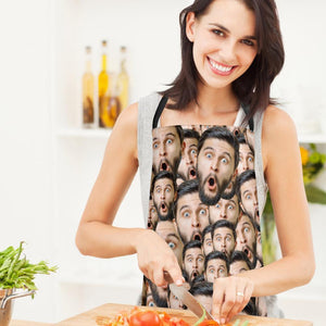 Gifts For Baker Personalised Photo Apron Custom Mash Face Apron