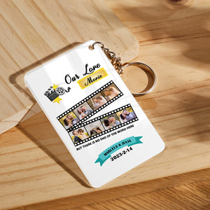 Custom Roll Photo Keychain Personalized Plaque Gift For Her - CustomPhotoWallet