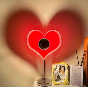 Romantic Love Table Lamp Heart Lamp Projection Lamp Usb Plug-in Ambient Lamp