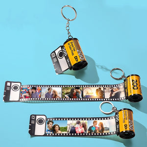Custom Photo Keychain MultiPhoto Camera Roll Keychain For Lover
