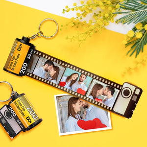Camera Roll Keychain Personalised Film Roll Keyrings Gift For Him