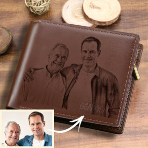 Custom Men's Photo Wallet Gifts For Father