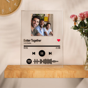 Custom Spotify Code Music Plaque Gifts For Friends (4.7in X 6.3in)