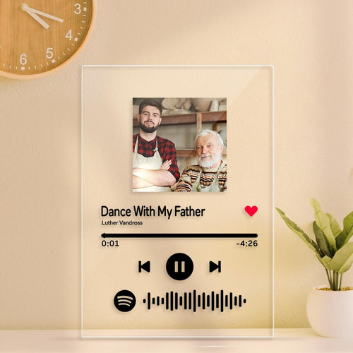 Custom Spotify Code Music Plaque-For Family(4.7IN X 6.3IN)