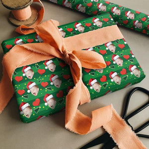 Custom Face Gift Wrap-Merry Christmas