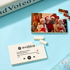 Christmas Family Gifts Spotify Code Personalized Building Brick Photo Block Frame Square Best Christmas Gifts