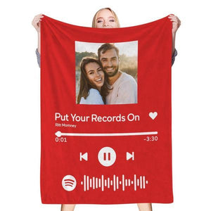 Scannable Custom Spotify Blanket Spotify Blanket