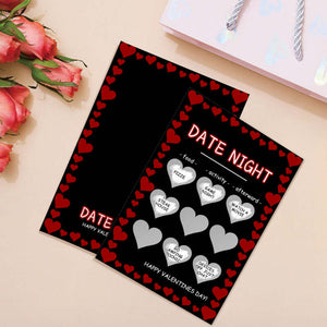 Black Naughty Scratch Card Funny Valentine's Day Scratch off Card