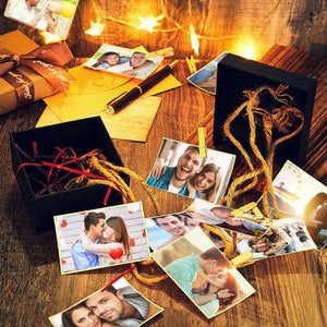 Custom Photo Box DIY Gifts Box Love Memory for Couple