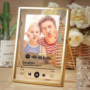Personalized Spotify Code Music Plaque Art Plaque With Golden Frame