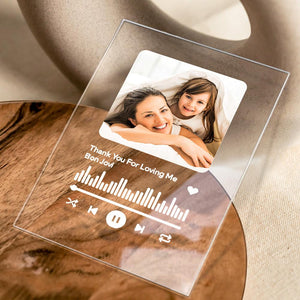 Gift for Her Custom Spotify Plaque Memorial Music Plaque Anniversary Gift Love Song Mother's Day Gifts - CustomPhotoWallet