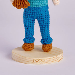 15cm Crochet Doll Custom Name Base Stand - CustomPhotoWallet