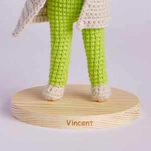 20cm Crochet Doll Custom Name Base Stand - CustomPhotoWallet