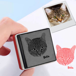 Personalized Portrait Stamp Custom with Name Stamps Funny Gifts - CustomPhotoWallet