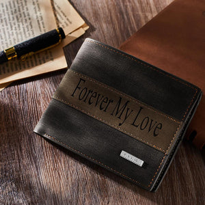 Custom Engraved Wallet Simple Fashion Gift For Men