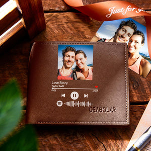 Scannable Custom Spotify Code Wallet Photo Creative Music Gifts