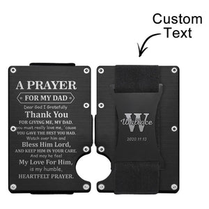 Custom Engraved Wallet Ultra Thin Metal RFID Blocking Card Holder Gifts