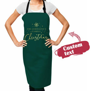 Custom Text Apron Personalized Name Kitchen Cooking Apron Gift For Her