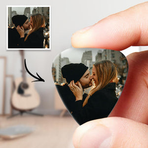 Personalized Guitar Pick with Photo for Musicians Customized for Boyfriend - 12pcs