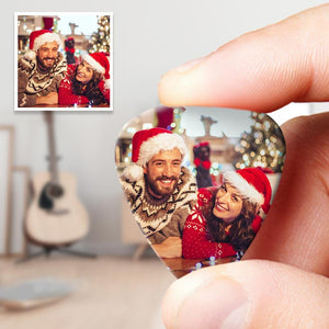 Custom Christmas Gift Personalized Guitar Pick with Photo for Musicians Customized for Boyfriend - 12pcs