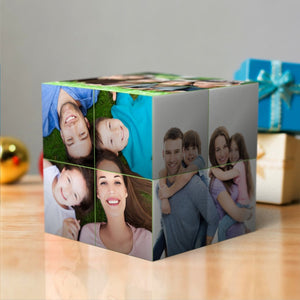 Custom Multi Photo Folding Magic rubic's Cube For Family