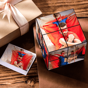 Personalized Magic Folding Photo rubic's Cube | Father's Day Gifts