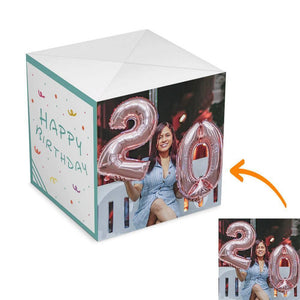 Surprise Box Custom Photo Surprise Explosion Bounce Box DIY - Birthday Box - soufeelus