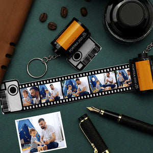Custom Colorful Camera Roll Keychain Gift For Dad