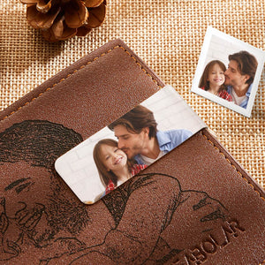 Custom Photo Money Clips Personalized Metal Money Clips Gift for Father Lover Husband
