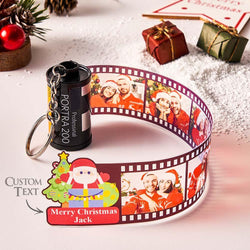 Custom Photo Film Roll Keychain with Pictures Camera Keychain Christmas Day Gift - CustomPhotoWallet