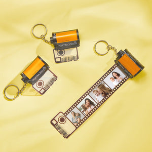 Gifts for Mum Custom Couple Photo Camera Film Roll Keychain Gifts for Mum