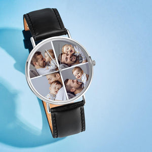 Gifts For Men Custom Photo Watch Personalized Collage Photo Watch