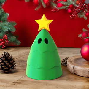 3D Printed Funny Christmas Tree Home Decoration Christmas Gift Height 5.12in - CustomPhotoWallet