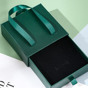 Portable Jewelry Case Drawer Jewelry Green Box Storage Boxes Gift for Men