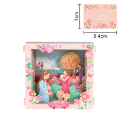 Mother's Day Three-dimensional Paper Carving Box Handmade 3d Paper Carving Gift