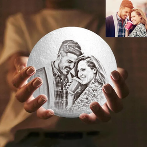 Anniversary Gifts - Moon Lamp 3D Printing Photo&Engraved Moon Lamp UK-Touch 3 Colors