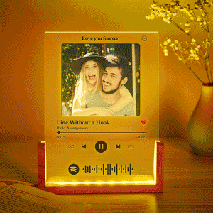 Spotify Code Colorful Photo Night Light Scannable Music Plaque Lamp Valentine's Day Gifts - CustomPhotoWallet