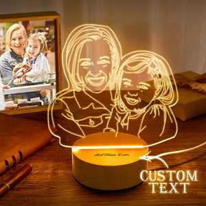 Mother's Day Gifts Custom 3D Photo Lamp Personalized Night Light