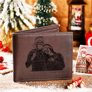 Custom Men's Photo Wallet Gifts For Christmas